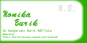 monika burik business card